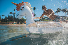 Load image into Gallery viewer, *BRAND NEW* GIGANTIC GLITTER UNICORN POOL RAFT
