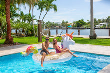 Load image into Gallery viewer, *BRAND NEW* GIGANTIC GLITTER UNICORN POOL RAFT
